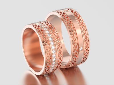 Pristine Custom Rings Engagement Ring Wedding Bands Moissanite Ring